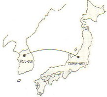 韓国－日本地図